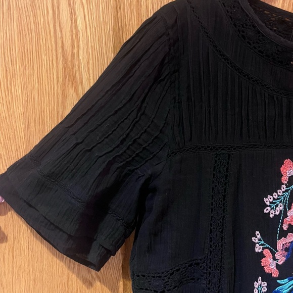 Free People Perfectly Victorian Embroidered Boho Festival Mini Shift‎ Dress XS - Picture 12 of 16